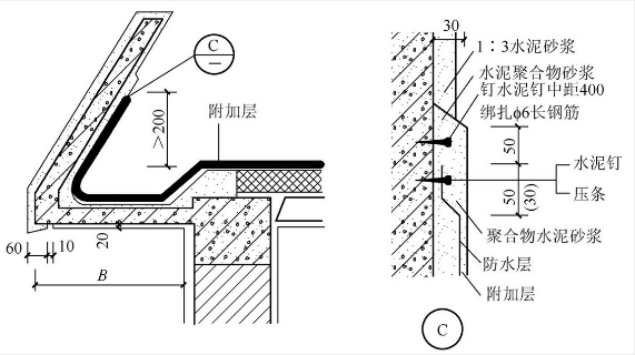 屋面挑檐昉水做法