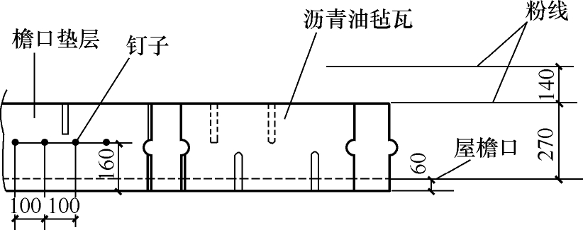 檐口垫屋铺设方法